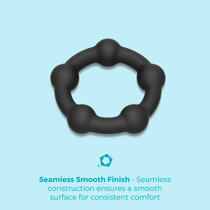 b-Vibe Snug Ring Orbit Nubby Snug Fit Silicone C-Ring