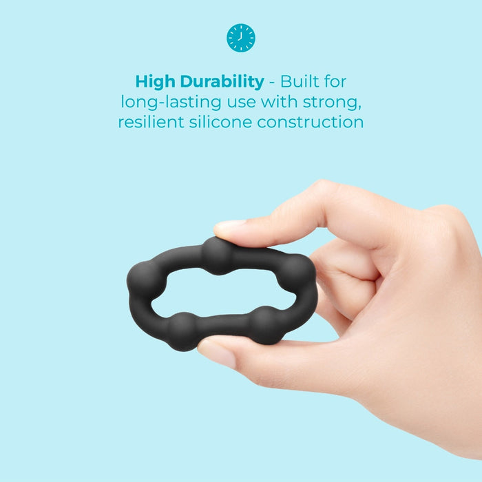 b-Vibe Snug Ring Orbit Nubby Snug Fit Silicone C-Ring