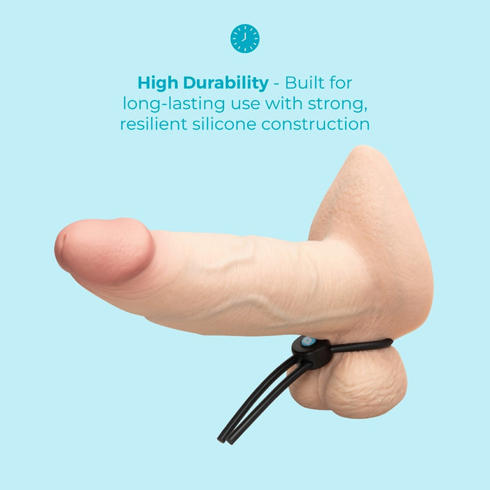 b-Vibe Lasso Grip Fully Adjustable Silicone C-Ring