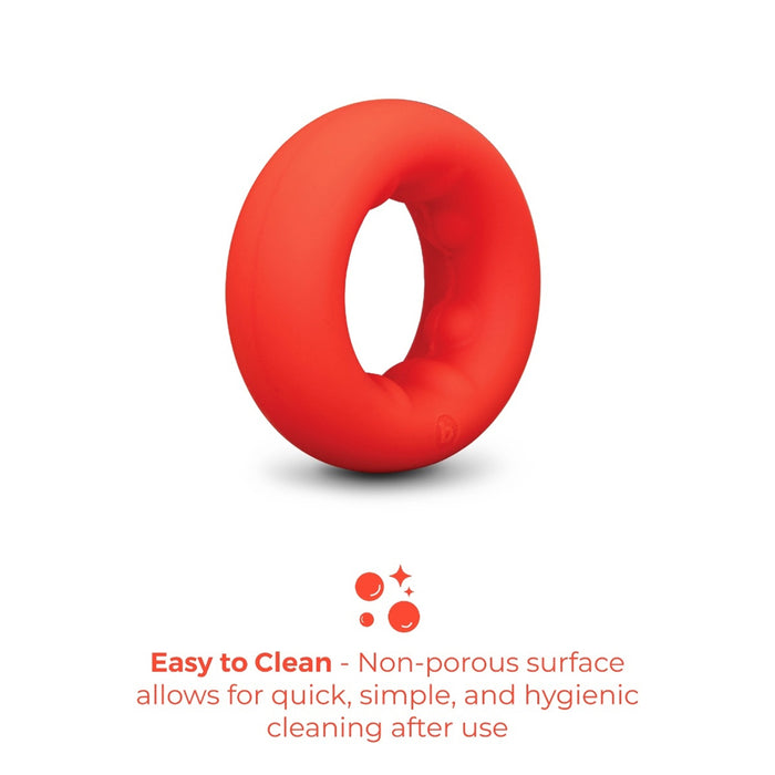 b-Vibe Flex Ring Grip Ultra Soft Silicone C-Ring Red