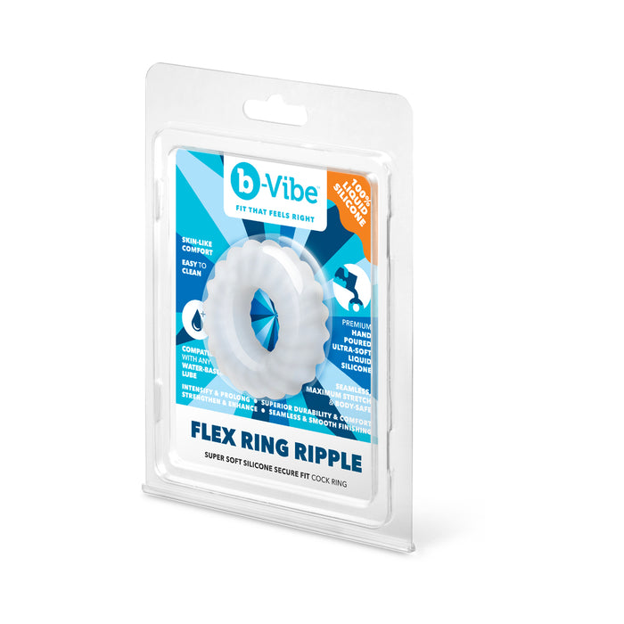 b-Vibe Flex Ring Ripple Ultra Soft Silicone C-Ring