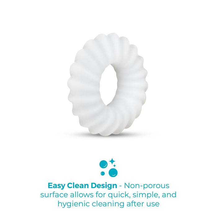 b-Vibe Flex Ring Ripple Ultra Soft Silicone C-Ring