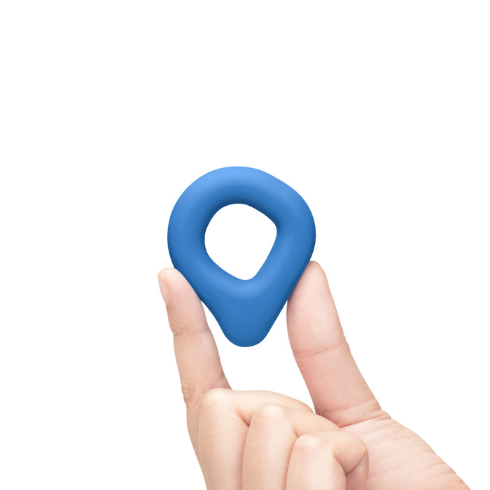 b-Vibe Flex Ring Drip Silicone C-Ring Blue