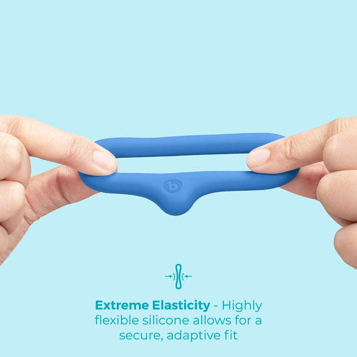 b-Vibe Flex Ring Drip Silicone C-Ring Blue