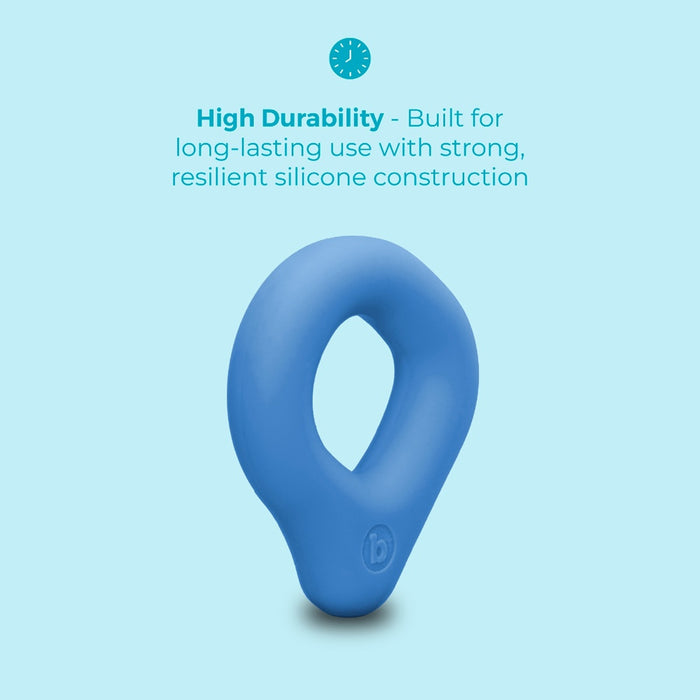 b-Vibe Flex Ring Drip Silicone C-Ring Blue