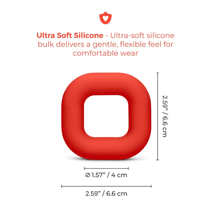 b-Vibe Flex Ring Bulk Silicone C-Ring Red