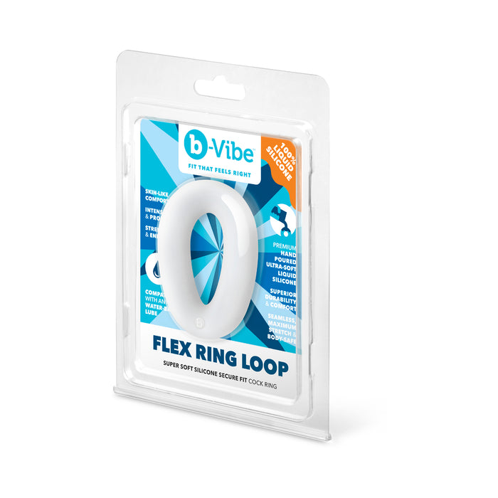 b-Vibe Flex Ring Loop Silicone C-Ring Clear