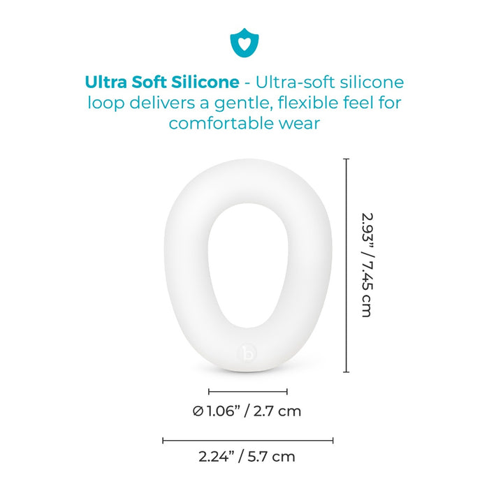 b-Vibe Flex Ring Loop Silicone C-Ring Clear