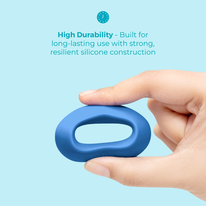 b-Vibe Flex Ring Delta Silicone C-Ring Blue