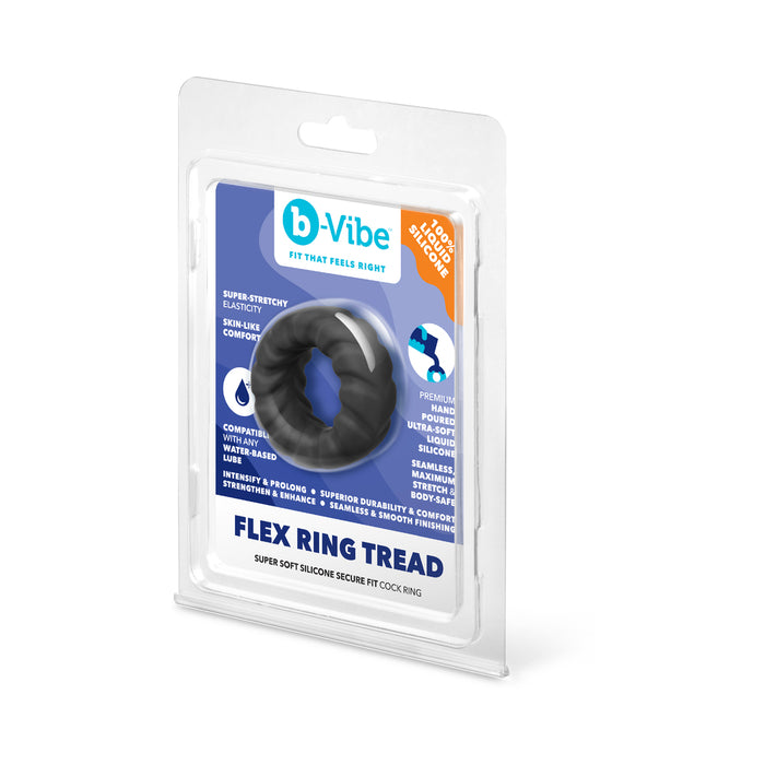 b-Vibe Flex Ring Tread Silicone C-Ring