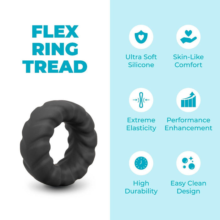 b-Vibe Flex Ring Tread Silicone C-Ring
