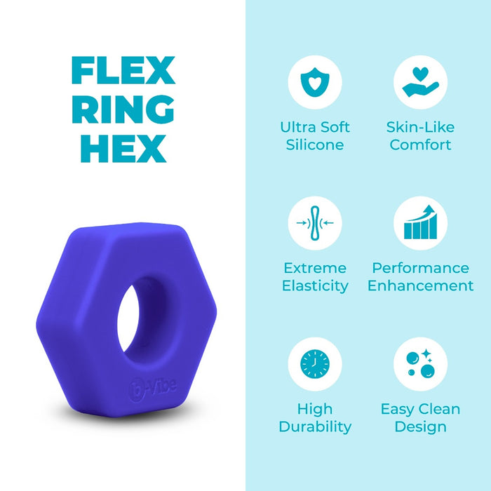 b-Vibe Flex Ring Hex Silicone C-Ring