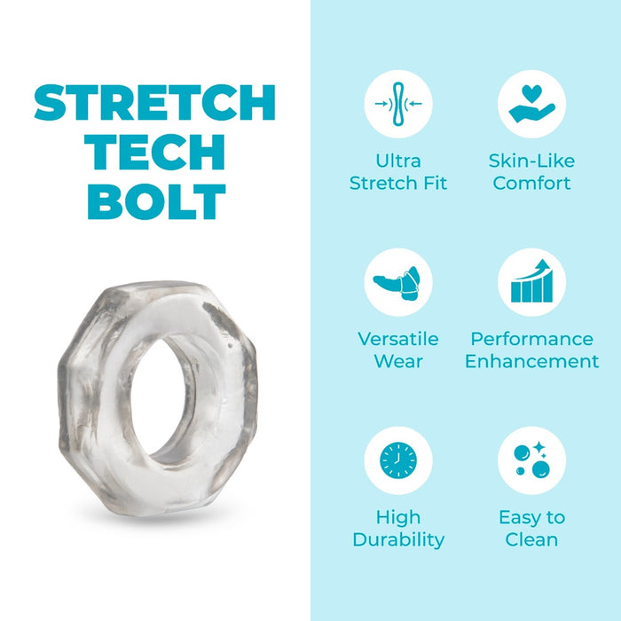 b-Vibe Stretch-Tech Bolt Ultra Stretchy C-Ring