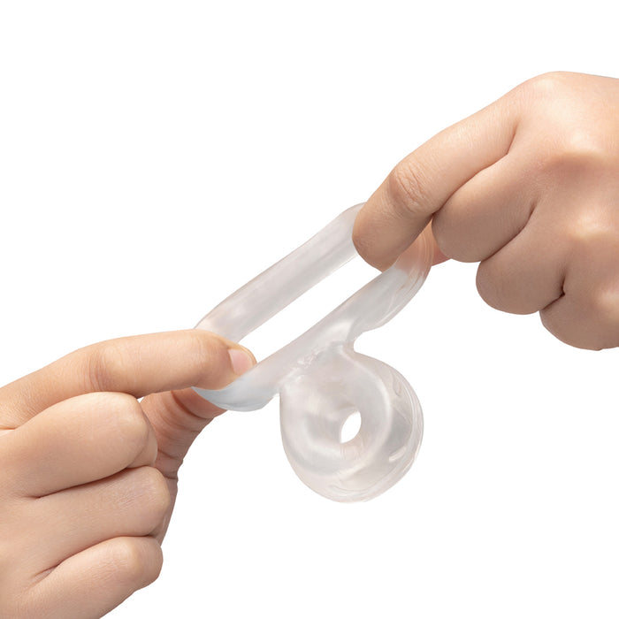 b-Vibe Strech-Tech Double Barrel Ultra Stretchy C-Ring & Ball Stretcher