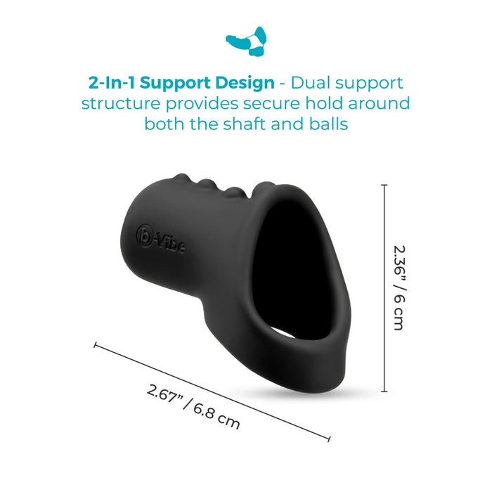 b-Vibe Flex Ring Shaft Silicone C-Ring & Ball Stretcher