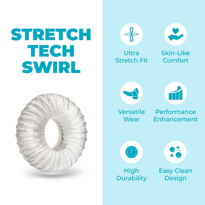 b-Vibe Stretch-Tech Swirl Ultra Stretchy C-Ring