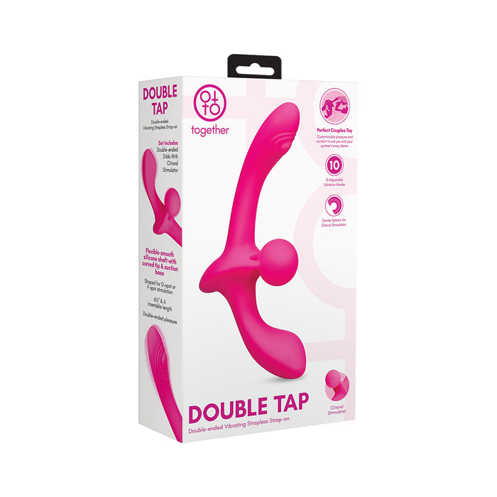 Together Toy Double Tap Double-Ended Vibrating Strapless Strap-On
