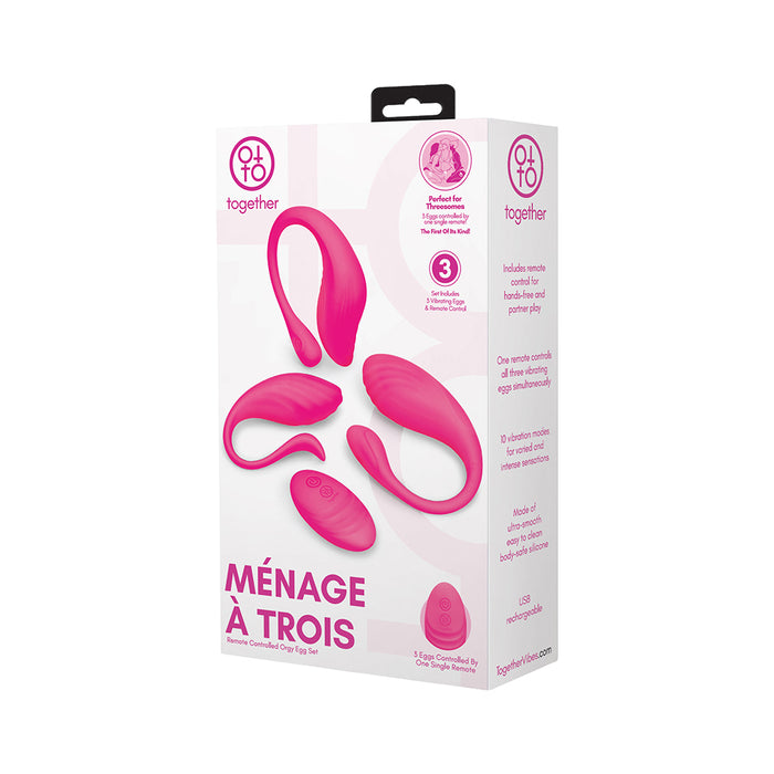 Together Toy Menage A Trois Remote Control Orgy Egg Set