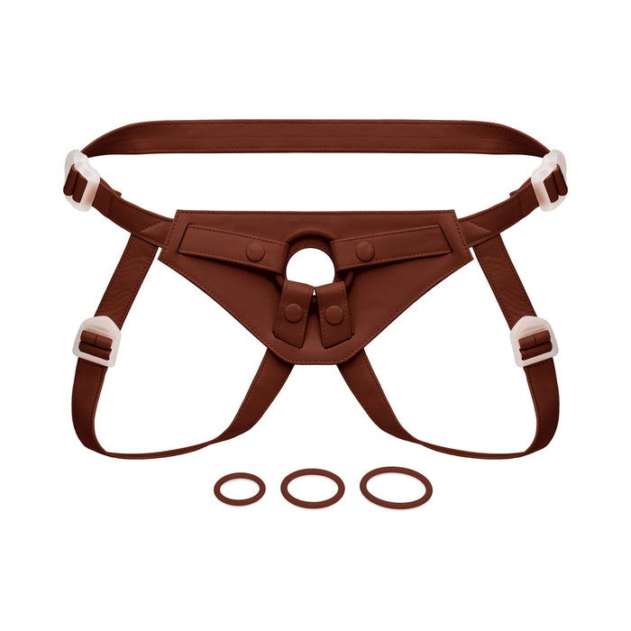 Together Toy NudeFit FlexCurv Strap-On Harness Dark