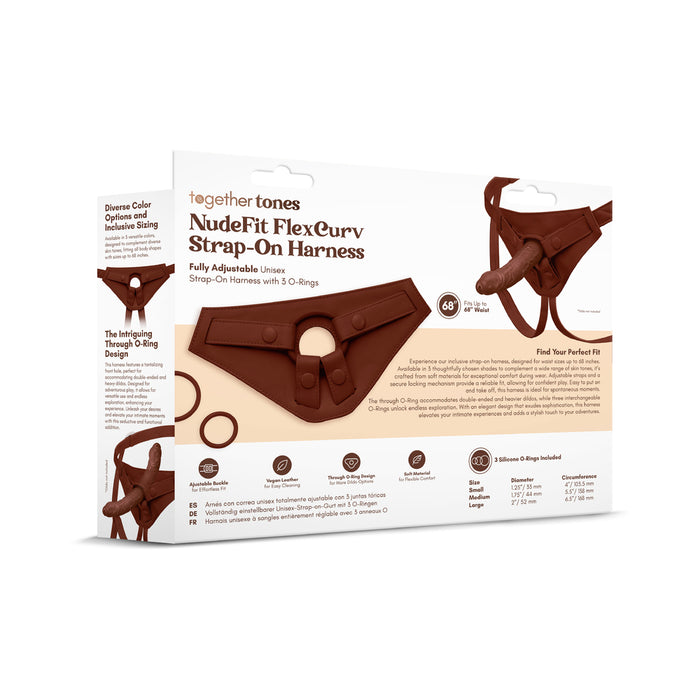 Together Toy NudeFit FlexCurv Strap-On Harness Dark