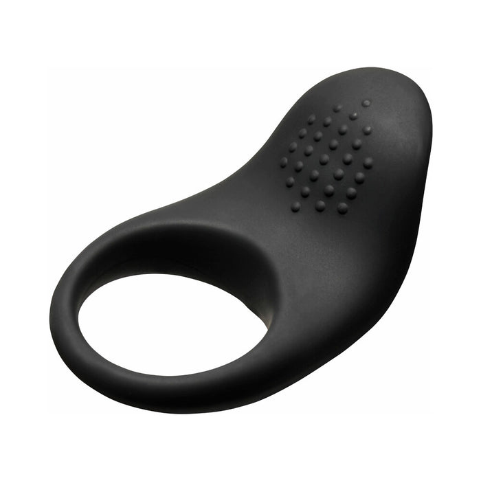 BANG! Vibrating Silicone Cock Ring Black