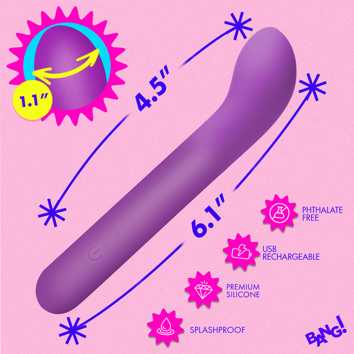 BANG! G-Spot Flexible Silicone Vibrator Purple