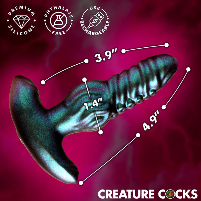 Creature Cocks Octo-Squirm Vibrating & Squirming Silicone Anal Plug