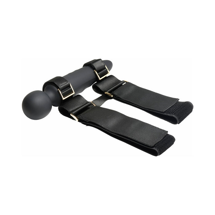 Master Series Thunderstick Thigh Strap Vibrating Wand with Harness