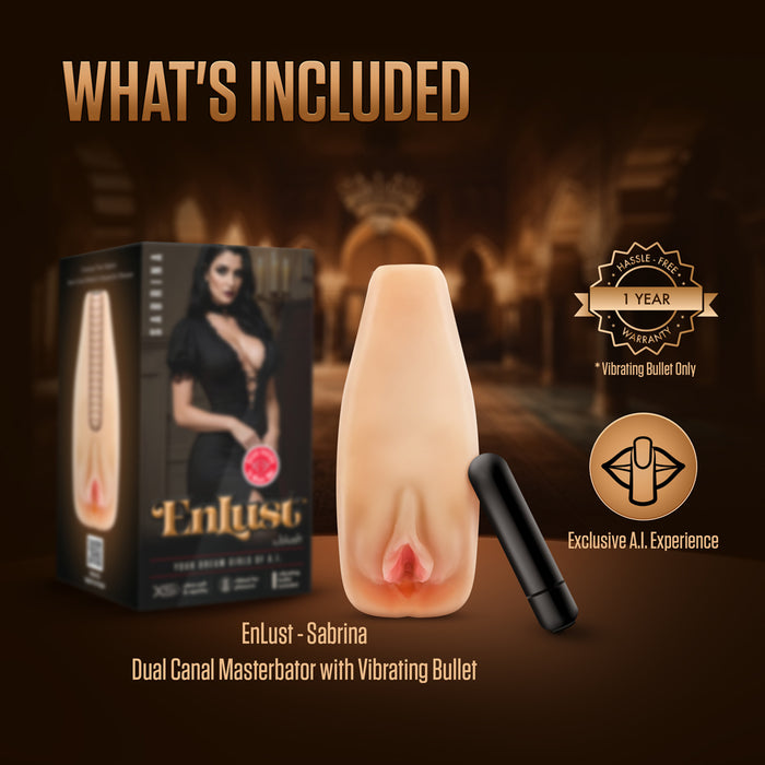 EnLust Sabrina Male Masturbator with Bullet Vibrator