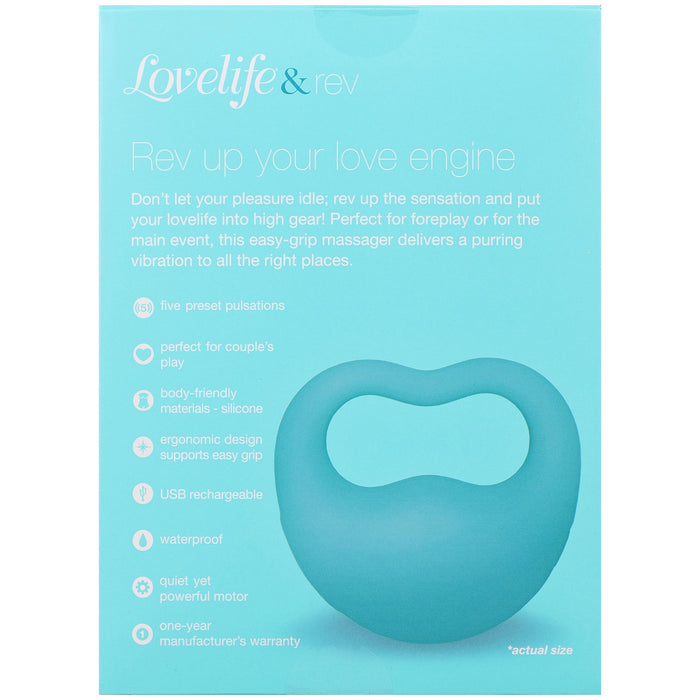 OhMiBod LoveLife Rev Finger Vibrator Turquoise