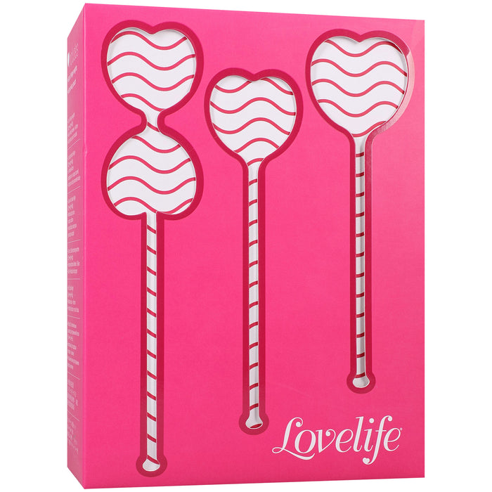 OhMiBod LoveLife Flex Kegel Exerciser 3-Piece Set Pink