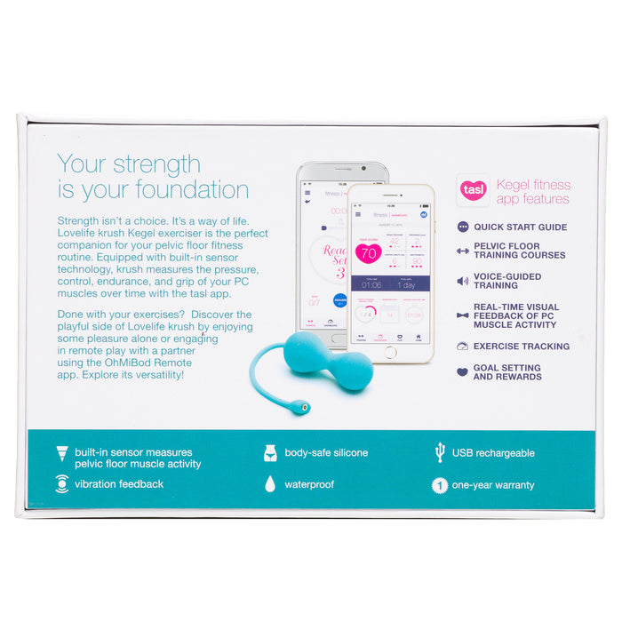 OhMiBod LoveLife Krush Smart Kegel Fitness Turquoise