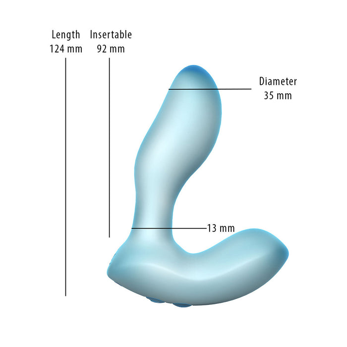 Softies Silicone Vibrator 5 in. Blue