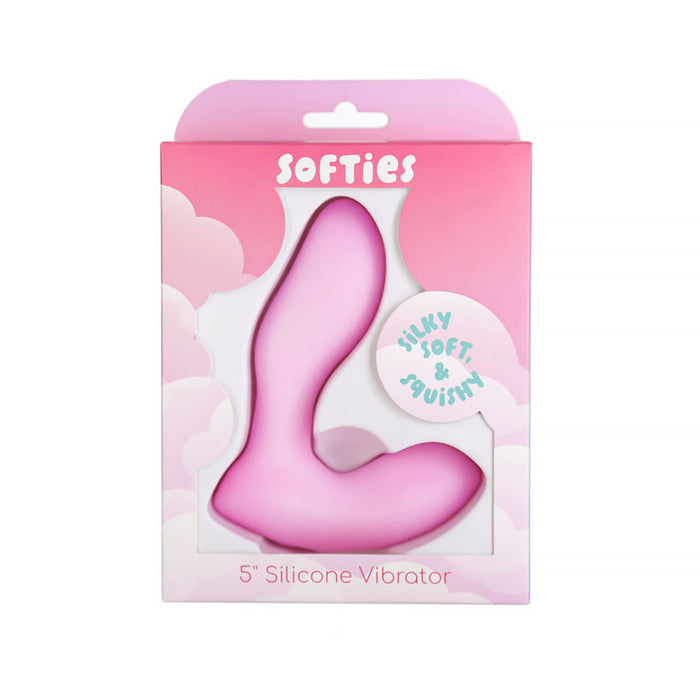 Softies Silicone Vibrator 5 in. Pink