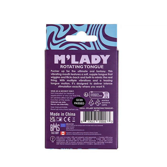 M'Lady Rotating Tongue Lilac