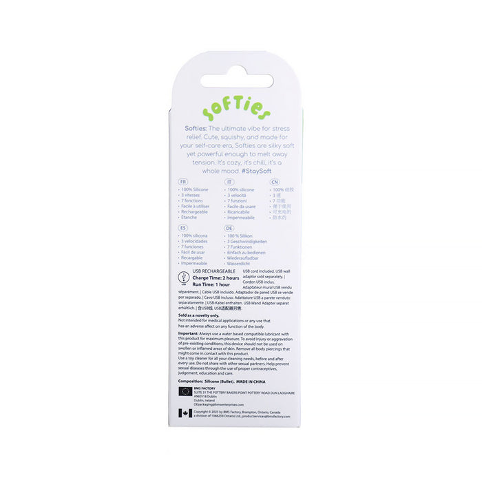 Softies Dual Layer Bullet 4 in. Green