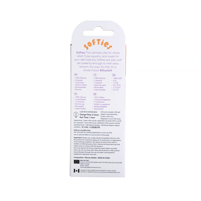 Softies Dual Layer Bullet 4 in. Orange
