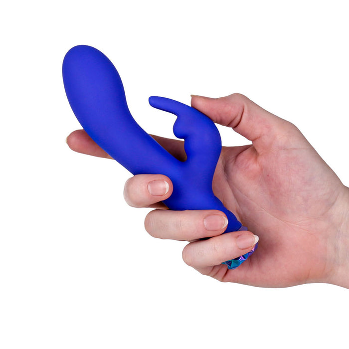 M'Lady Bunny Vibrator 6 in. Blue