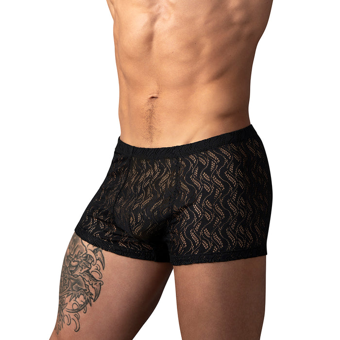 Male Power Ripple Pouch Short Black M