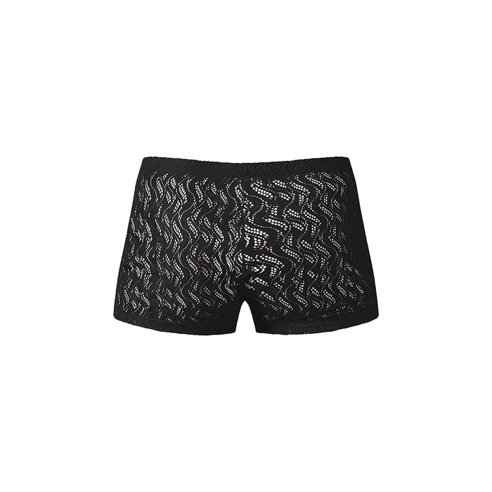 Male Power Ripple Pouch Short Black M