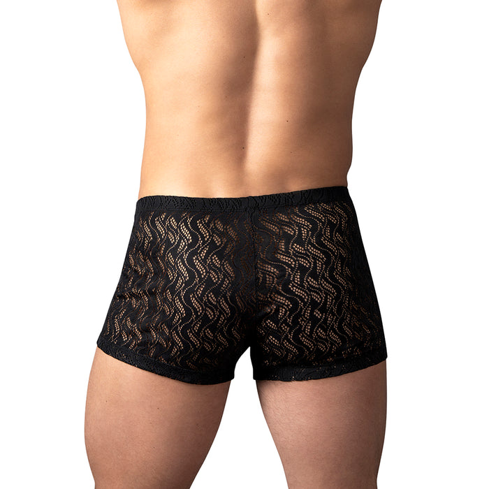 Male Power Ripple Pouch Short Black XL