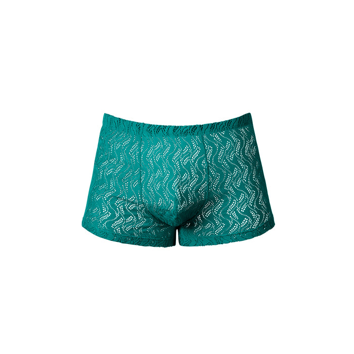 Male Power Ripple Pouch Short Teal L