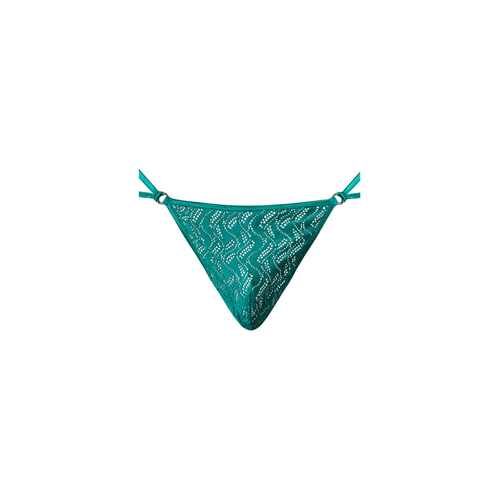 Male Power Ripple Micro V String Teal S/M