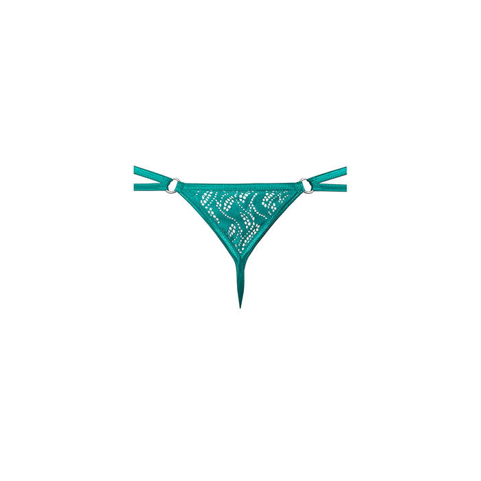 Male Power Ripple Micro V String Teal S/M