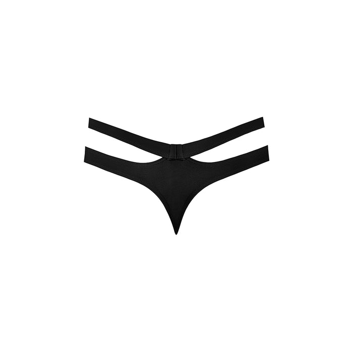 Male Power Eco Cozy Cutout Thong Black S/M
