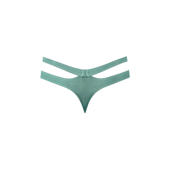 Male Power Eco Cozy Cutout Thong Green L/XL