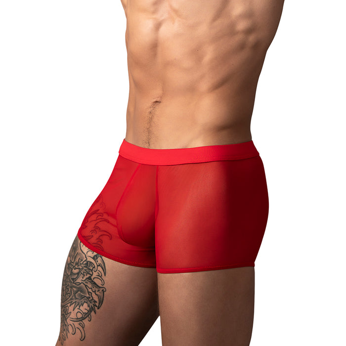 Male Power Mesh 2.0 Mini Short Red XL