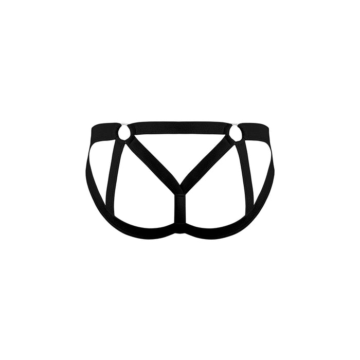 Male Power Mesh 2.0 Strappy Ring Jock Black S/M