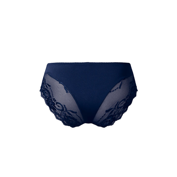 Male Power Sassy Lace Bikini Sold Pouch Navy S