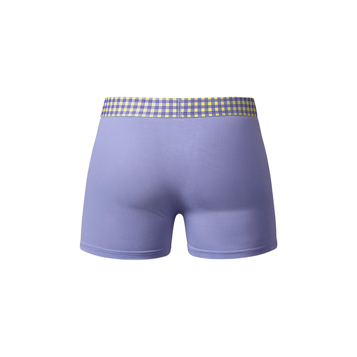 Male Power So Cumfy Gingham Boxer Brief Purple S